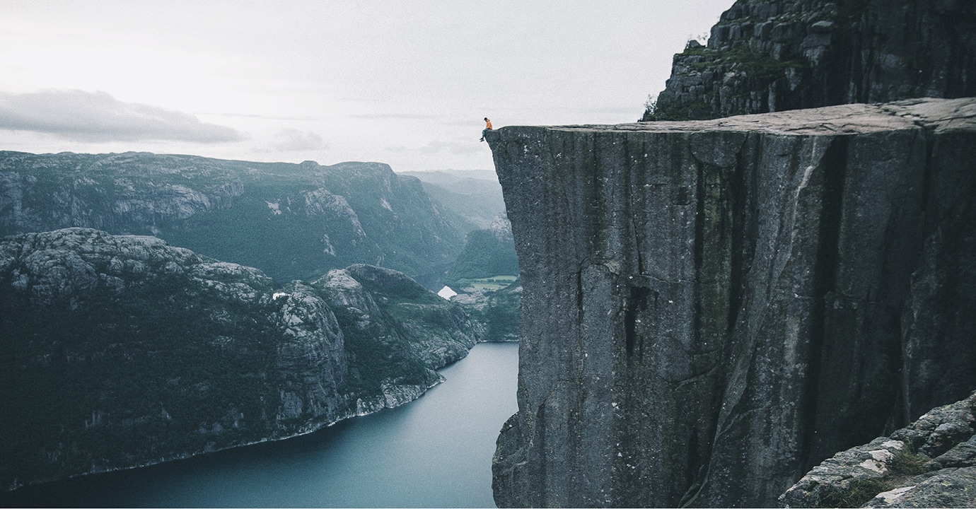 Preikestolen, Norwegen. (Foto: ©Valentin Manhart, TwinTheWorld.ch)