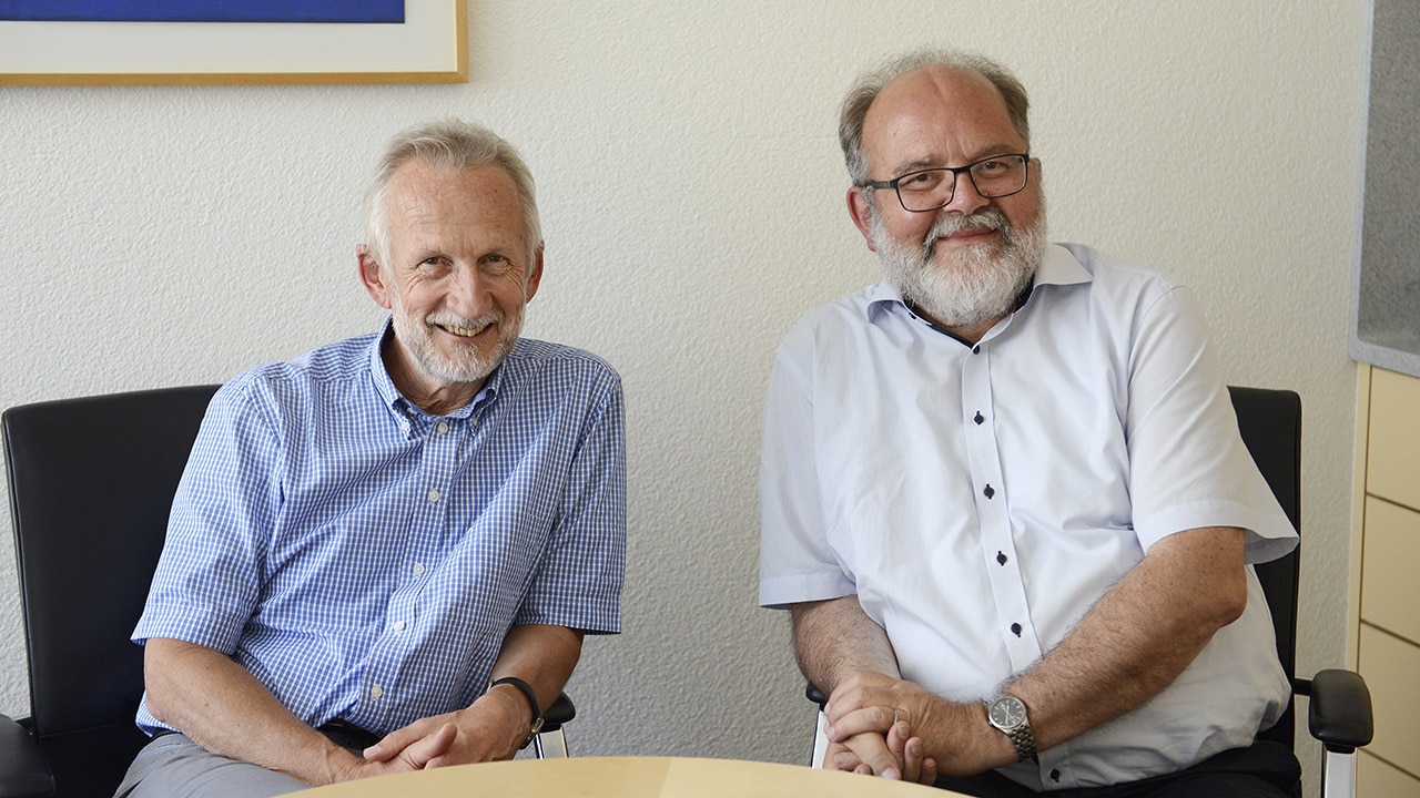 Sterben lernen: Palliativmediziner Roland Kunz (l.) und Ethiker Heinz Rüegger.