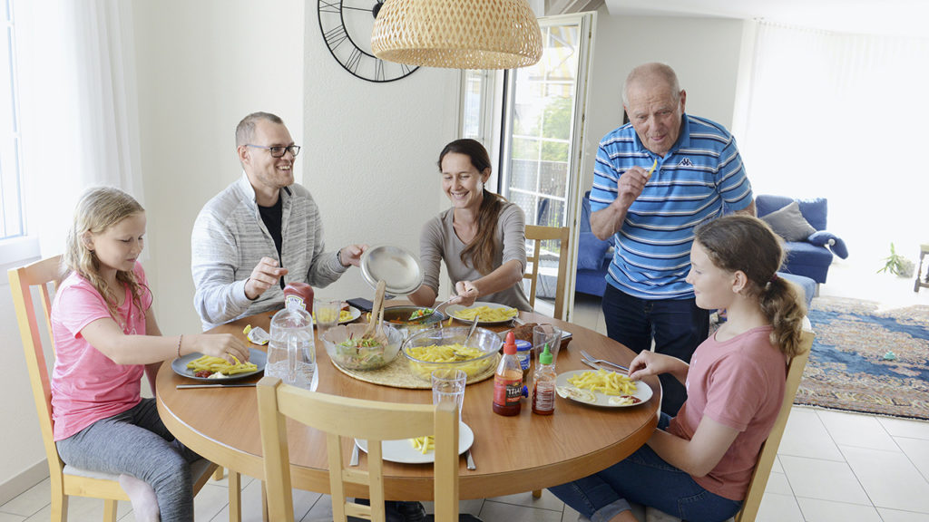 Dieter Förster con la sua famiglia